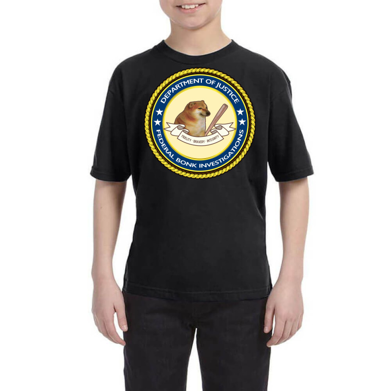 Federal Bonk Investigations   Cheems Doge Meme Pullover Hoodie Youth Tee by cm-arts | Artistshot