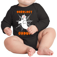 Oncology Ghoul Oncology Nurse Halloween Ghost Boo Costume Long Sleeve Baby Bodysuit | Artistshot