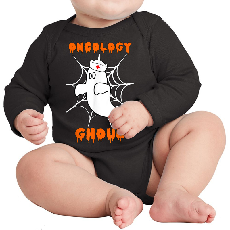 Oncology Ghoul Oncology Nurse Halloween Ghost Boo Costume Long Sleeve Baby Bodysuit by Clinical | Artistshot