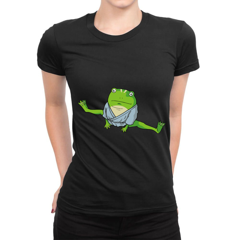 Froggy Ladies Fitted T-Shirt by cm-arts | Artistshot