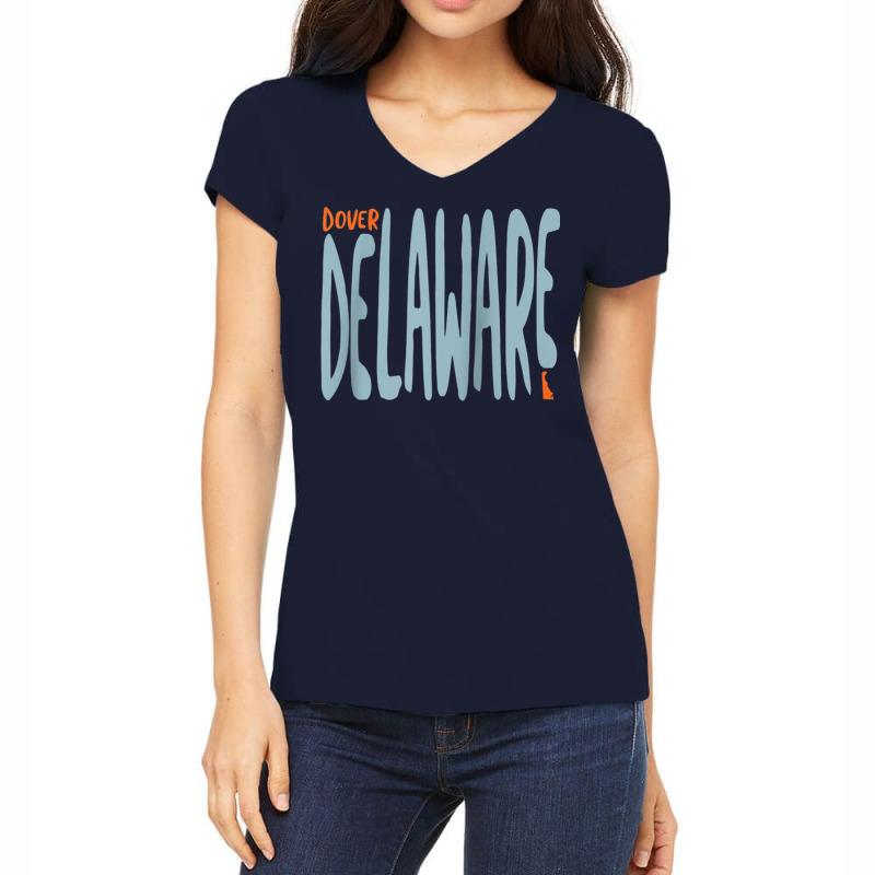 Dover Delaware, De Souvenir Raglan Baseball Tee Women's V-neck T-shirt | Artistshot