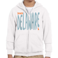 Dover Delaware, De Souvenir Raglan Baseball Tee Youth Zipper Hoodie | Artistshot