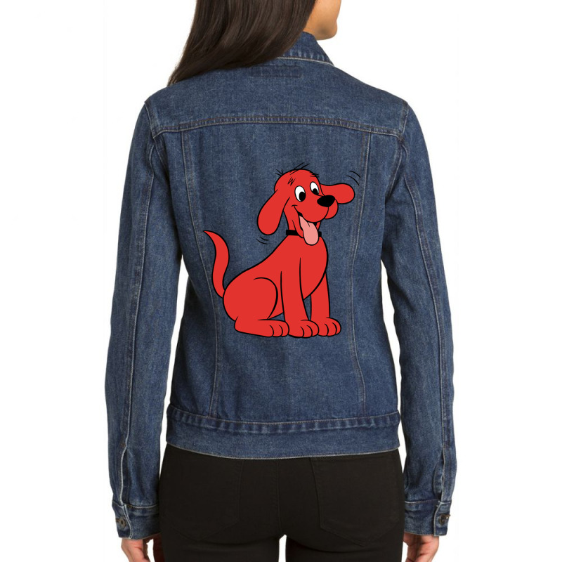 Clifford The Big Red Dog Ladies Denim Jacket by TIMOTHYSHRINER | Artistshot