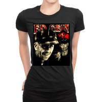 Ed Gein, Ed Geins, The Ed Gein, Ed Gein Painting, Ed Gein Ed Gein Vint Ladies Fitted T-shirt | Artistshot