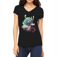 Howl_s Moving Castle Castle Women's V-neck T-shirt | Artistshot