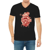 Howl_s Moving Castle In Red V-neck Tee | Artistshot