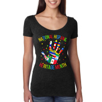 Women Men Latino America Culture Gift National Hispanic T Shirt Women's Triblend Scoop T-shirt | Artistshot