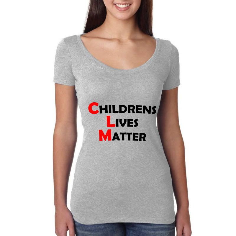 Children_s Lives Matter Women's Triblend Scoop T-shirt by cm-arts | Artistshot