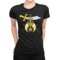 Mason Square And Compass Masonic Shriner Overlay Lodge T Shirt Ladies Fitted T-shirt | Artistshot