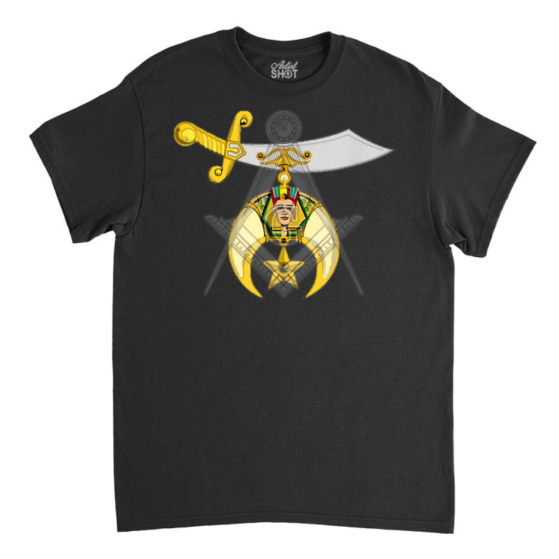 Mason Square And Compass Masonic Shriner Overlay Lodge T Shirt Classic T-shirt by cm-arts | Artistshot