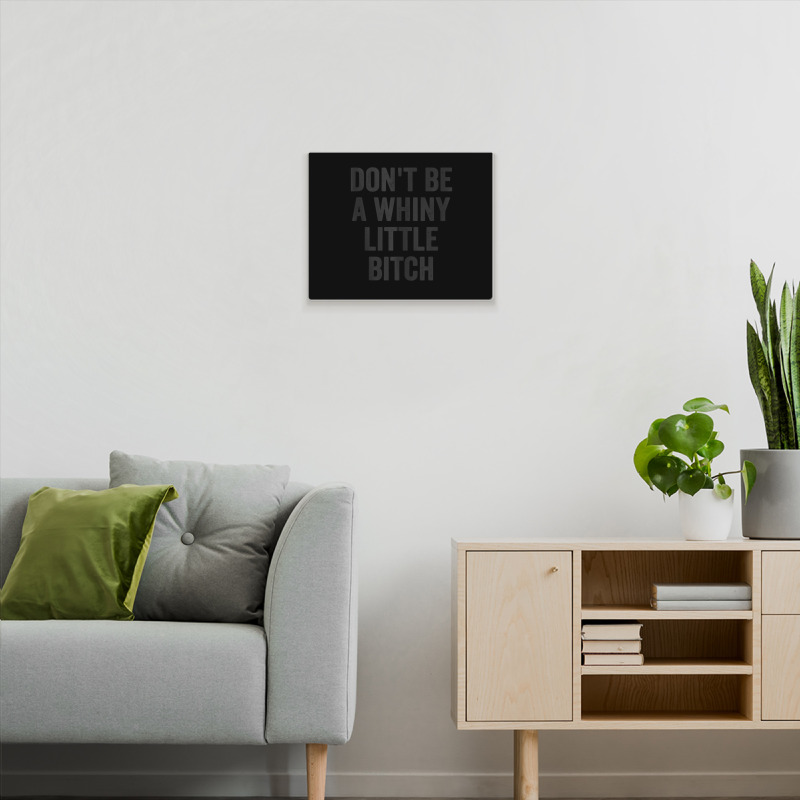 Don't Be A Whiny Little Bitch Salty Insult Quote Saying Metal Print Horizontal | Artistshot