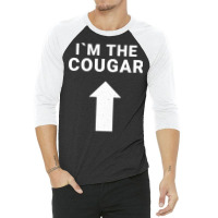 I´m With The Cougar Humor Halloween Birthday Gift 3/4 Sleeve Shirt | Artistshot