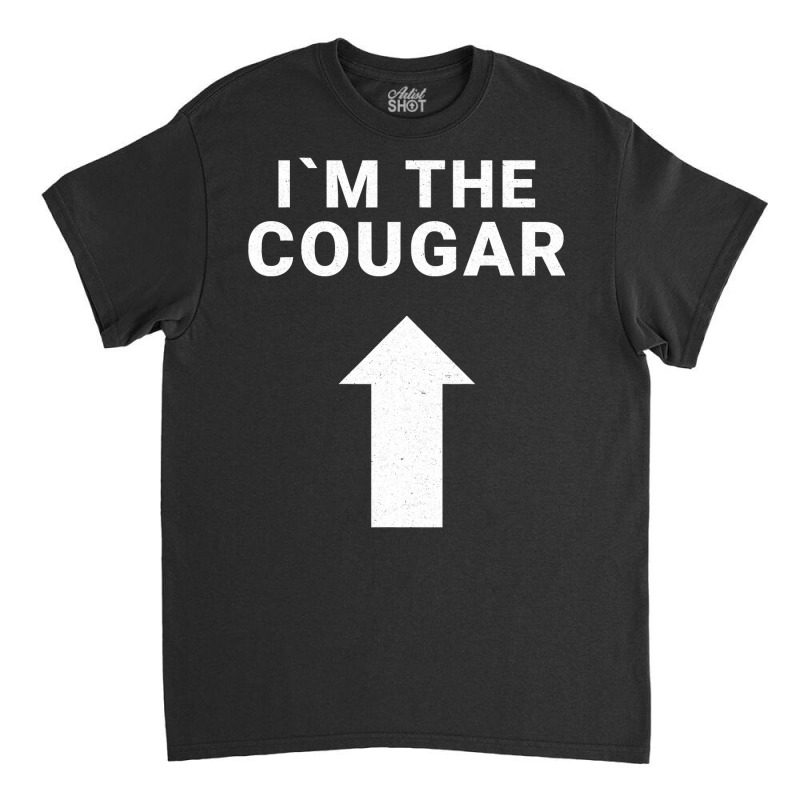 I´m With The Cougar Humor Halloween Birthday Gift Classic T-shirt by thutrinh | Artistshot