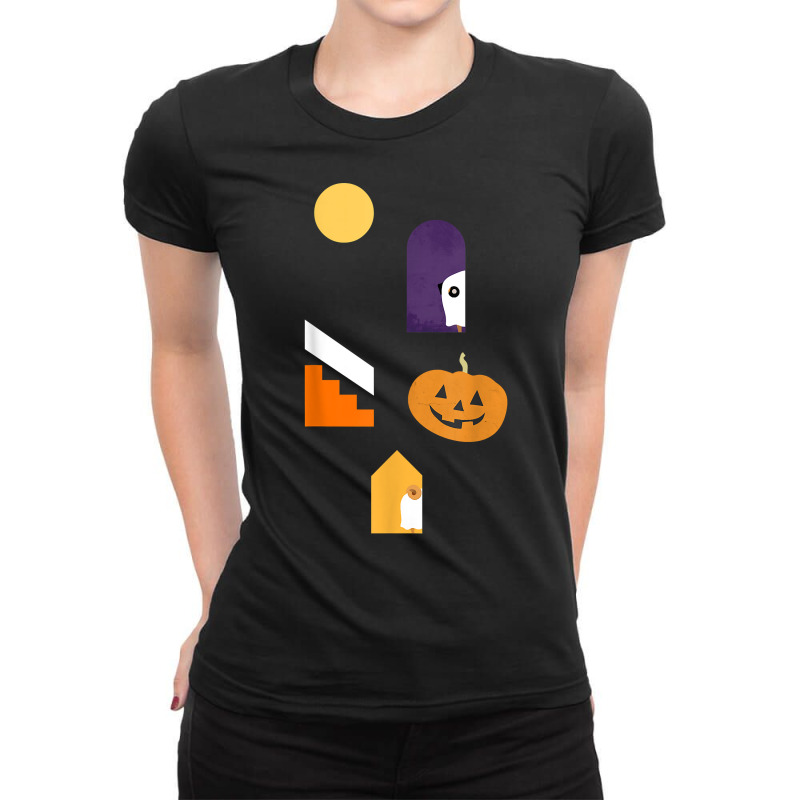 Hide And Seek Pug Halloween T Shirt Ladies Fitted T-Shirt by cm-arts | Artistshot