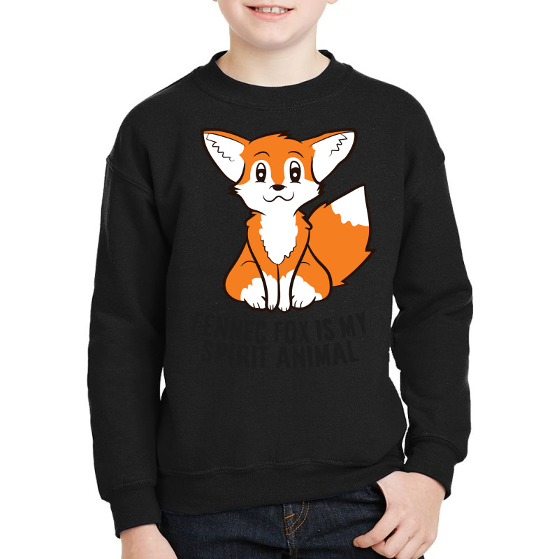 Fennec Fox Is My Spirit Animal Cute Fennec Fox Pullover Hoodie Youth Sweatshirt by cm-arts | Artistshot