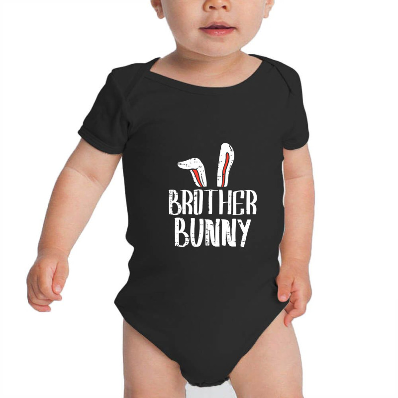 Brother Bunny Ears Cute Baby Bodysuit by cm-arts | Artistshot