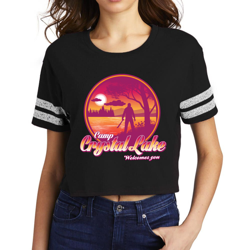 Camp Crystal Lake-n5zg2 Scorecard Crop Tee by webberkyla | Artistshot