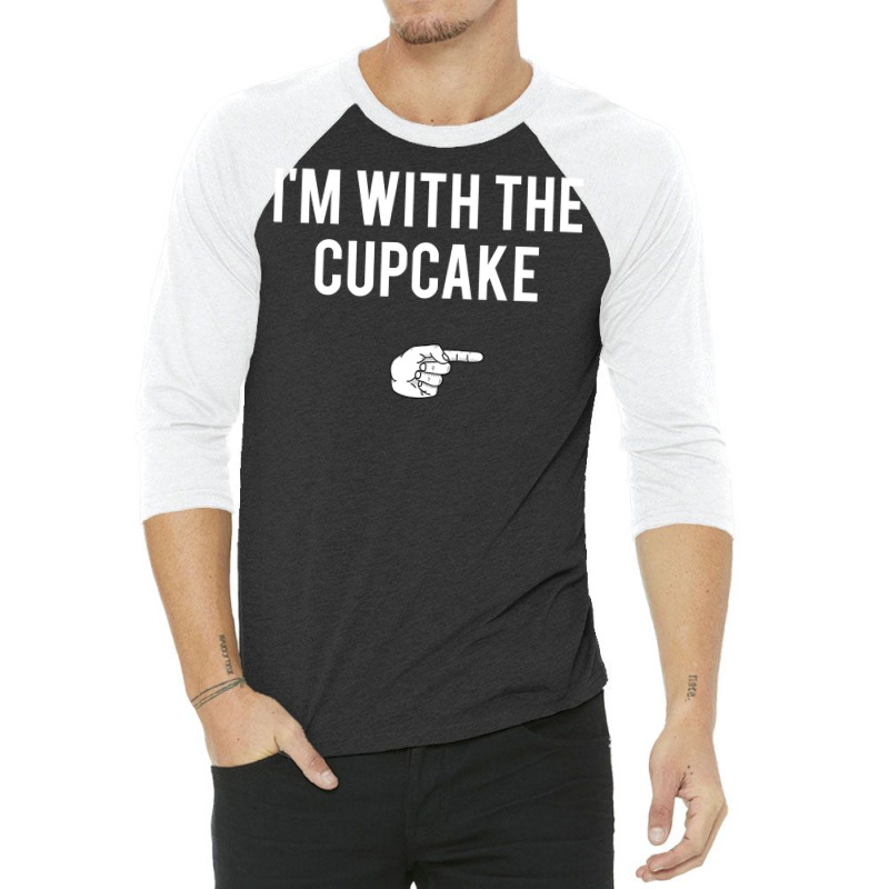 I'm With The Cupcake Halloween Costume Funny Couples 3/4 Sleeve Shirt | Artistshot