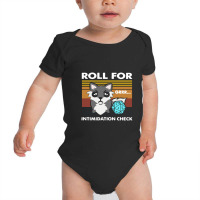 Roll For Intimidation Check Funny Vintage Baby Bodysuit | Artistshot