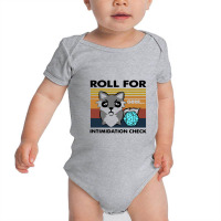 Roll For Intimidation Check Funny Vintage Baby Bodysuit | Artistshot