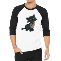 Black Cat 3/4 Sleeve Shirt | Artistshot