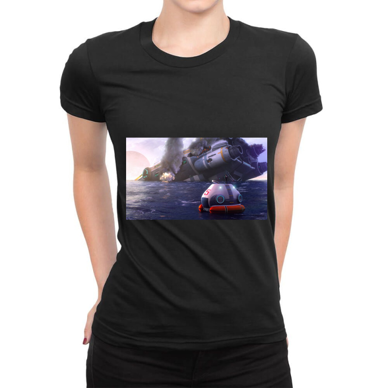 Subnautica Escape Pod Ladies Fitted T-Shirt by cm-arts | Artistshot