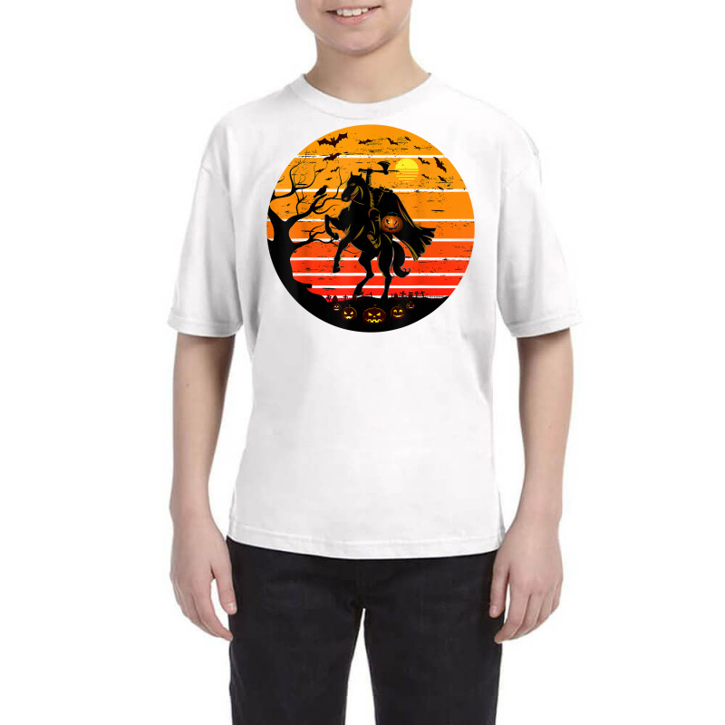 Headless Horseman Urban Legend Shirt Halloween Pumpkin T Shirt Youth Tee by cm-arts | Artistshot