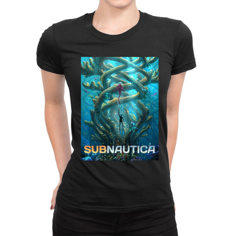 Subnautica Poster Ladies Fitted T-Shirt by cm-arts | Artistshot