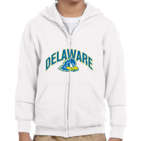 Delaware Fightin' Blue Youth Zipper Hoodie | Artistshot