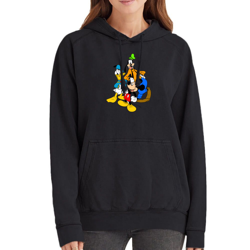 Goofy And Duck Vintage Hoodie by meritanila | Artistshot