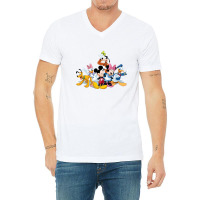 Goofy And Friend V-neck Tee | Artistshot