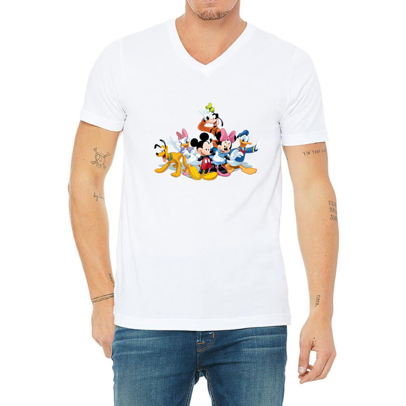 Goofy And Friend V-Neck Tee by meritanila | Artistshot