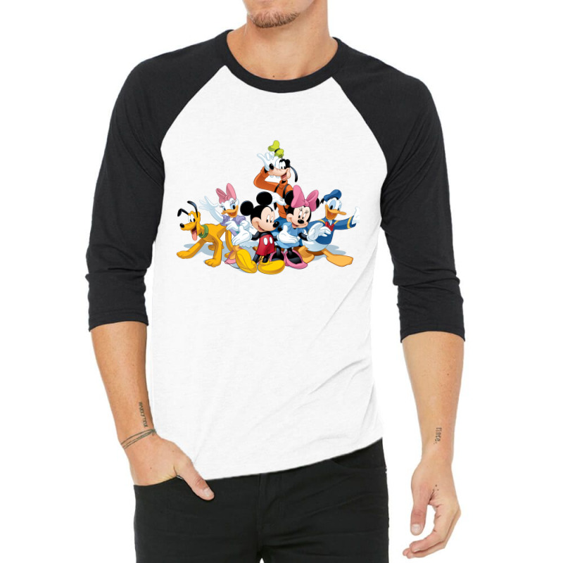 Goofy And Friend 3/4 Sleeve Shirt by meritanila | Artistshot