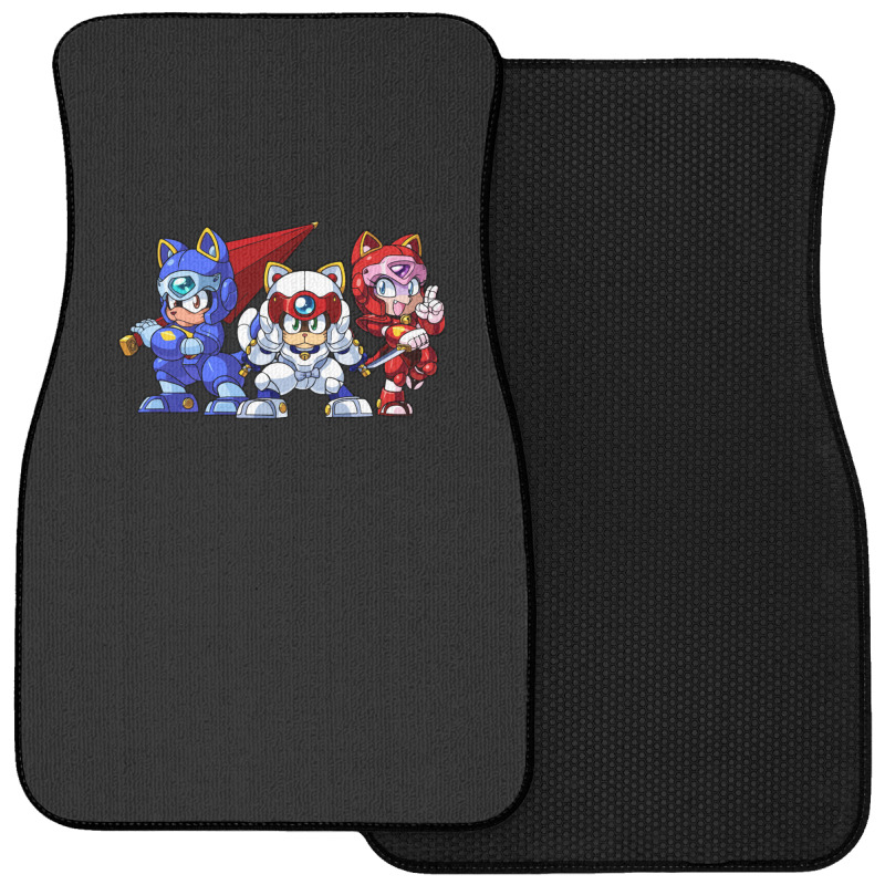 Samurai Pizza Cats Trio Front Car Mat | Artistshot