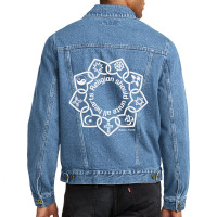 Religion Should Unite All Hearts Symbols Bahaâ€™i Quote Men Denim Jacket | Artistshot