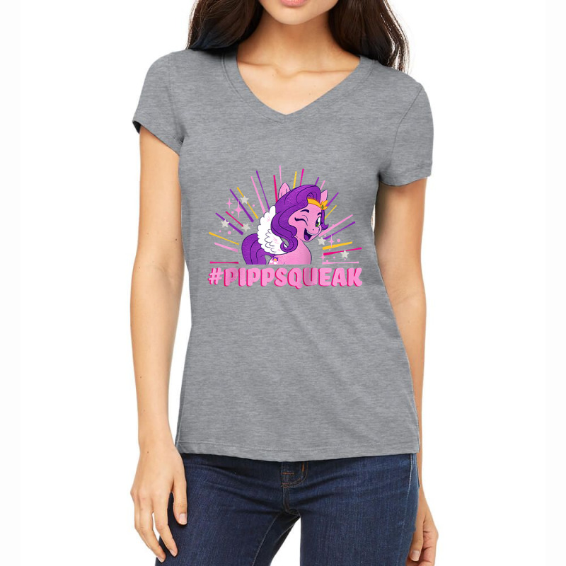 My Little Pony Pipp Petals Pippsqueak Raglan Baseball Tee Women's V-Neck T-Shirt by cm-arts | Artistshot