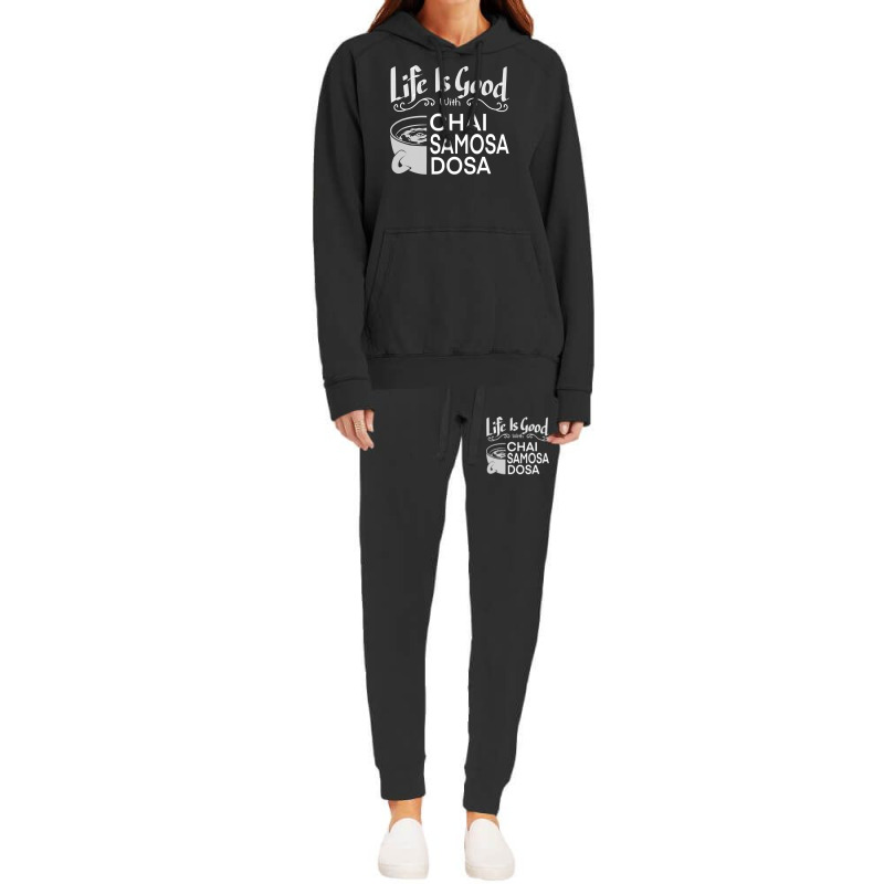 India Food Culture Chai Samosa Desi Humor Funny Hoodie & Jogger set by thutrinh | Artistshot