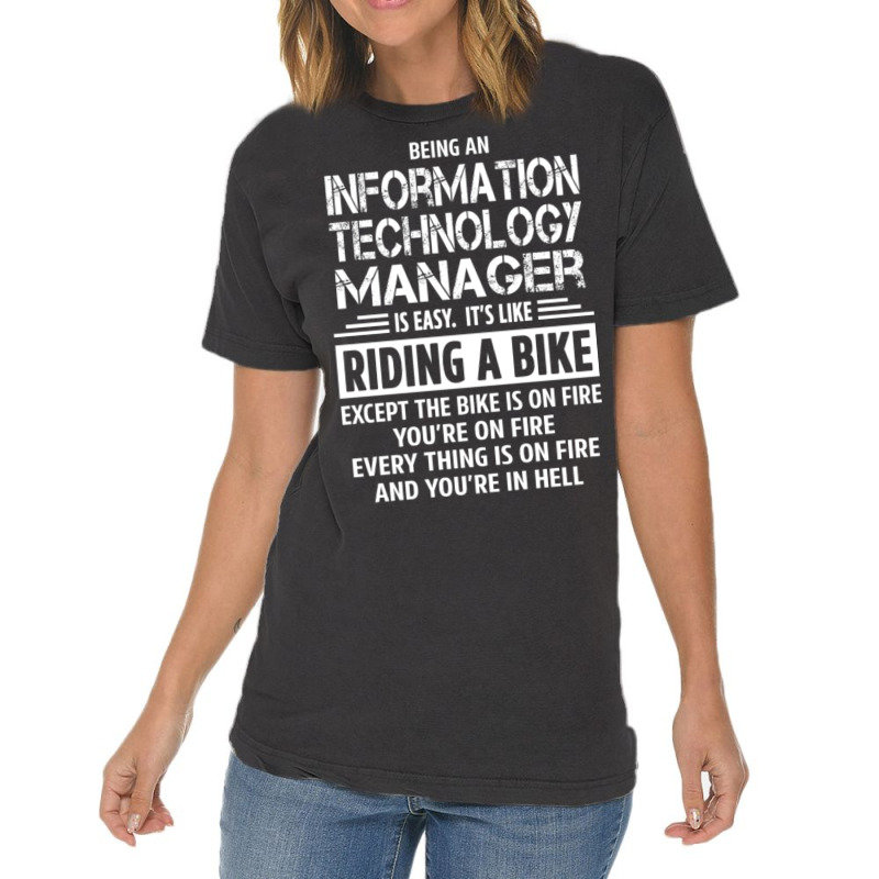 Information Technology Manager Vintage T-Shirt by Alumbasisia | Artistshot