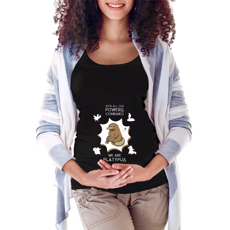 With All Our Powers Combined For Friend Maternity Scoop Neck T-shirt by EmmyNash | Artistshot