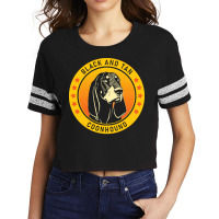 Black And Tan Coonhound Black And Tan Coonhound Dog Portrait Scorecard Crop Tee | Artistshot