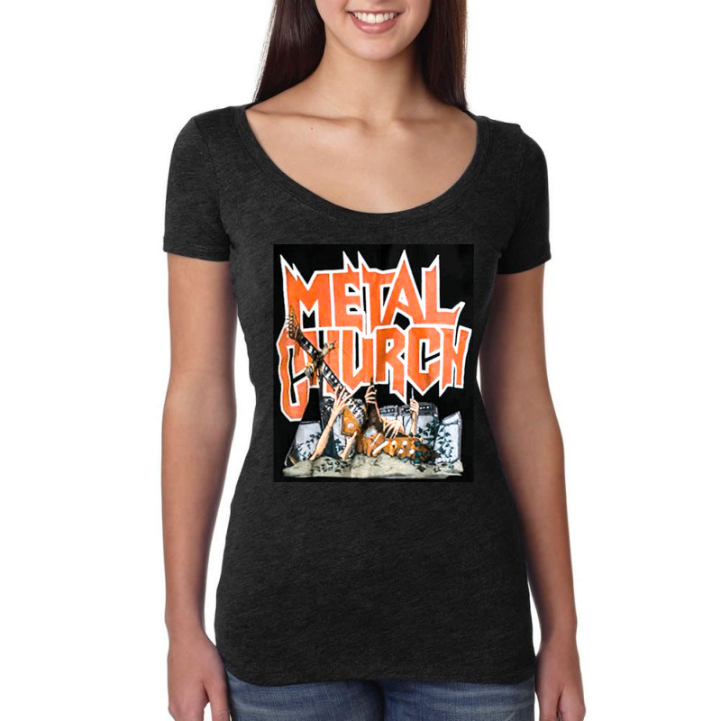 Graveyard Metal Church, Graveyard Metal Churchs, Graveyard, Metal, Chu Women's Triblend Scoop T-shirt by cm-arts | Artistshot