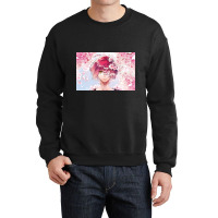 Gother And Cherry Blossoms Crewneck Sweatshirt | Artistshot