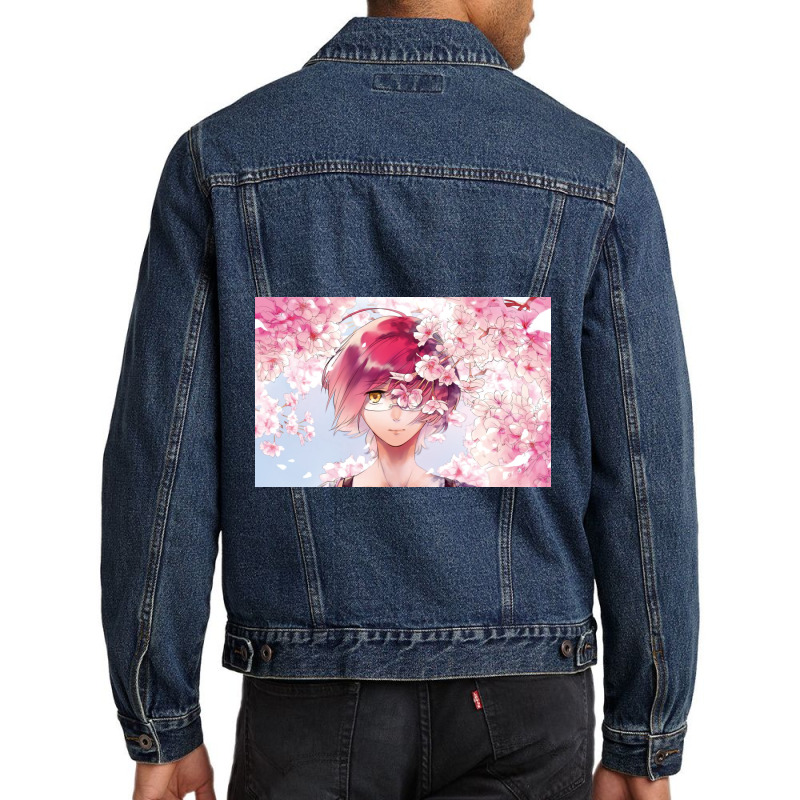 Gother And Cherry Blossoms Men Denim Jacket | Artistshot