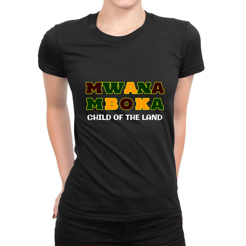 Mwana Mboka Ladies Fitted T-Shirt by JOAR_STORE | Artistshot