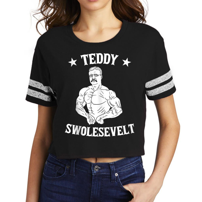 Teddy Roosevelt Body Building Work Out Muscle Gym Gift Tank Top Scorecard Crop Tee by cm-arts | Artistshot