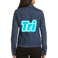 Triathlon Ladies Denim Jacket | Artistshot