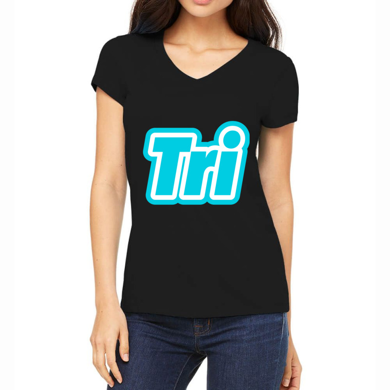 Triathlon Women's V-Neck T-Shirt by KENNETHPCLING | Artistshot