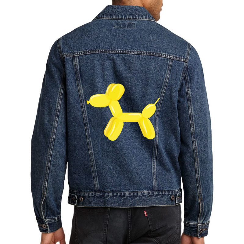 Yellow Dog Balloon Men Denim Jacket | Artistshot