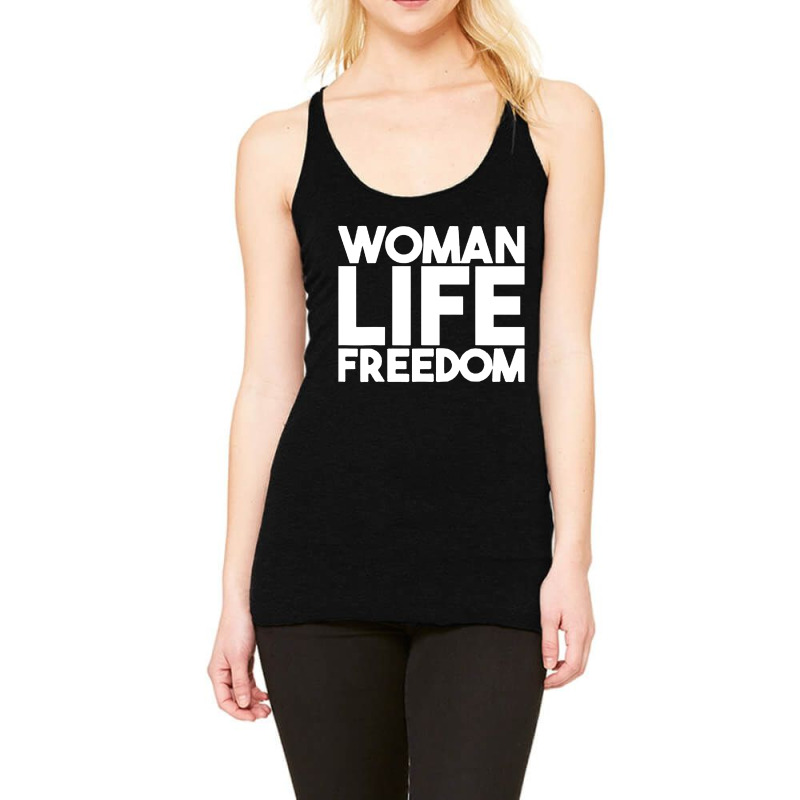 Woman Life Freedom Iran Zan Zendegi Azadi Racerback Tank by Blackbubbles | Artistshot