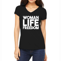 Woman Life Freedom Iran Zan Zendegi Azadi Women's V-neck T-shirt | Artistshot